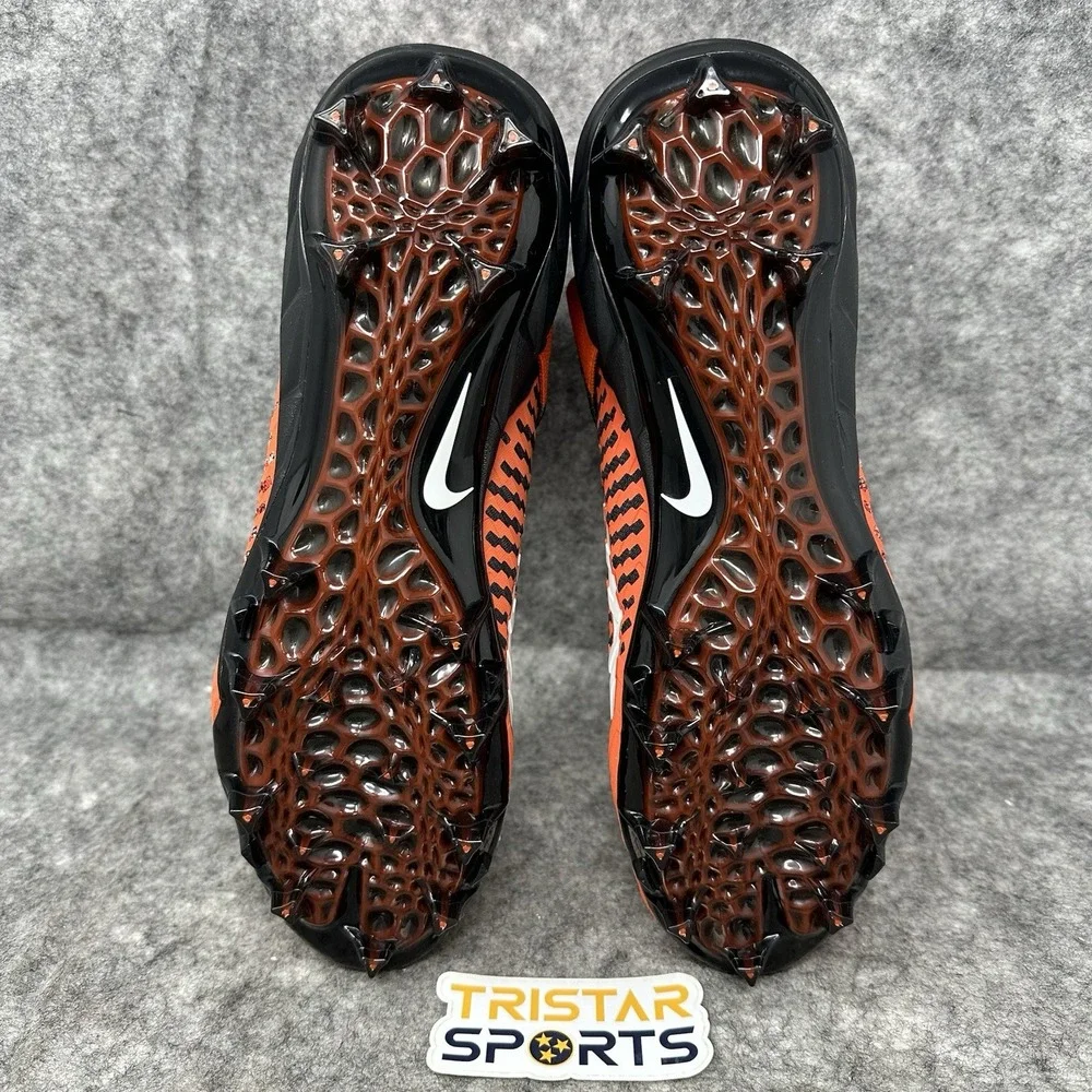 Nike Alpha Menace Pro 2 Football Cleats Mens Sz 10 Team Orange Black AQ3209-801